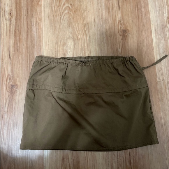Brown Drawstring TubeTop - Picture 3 of 4